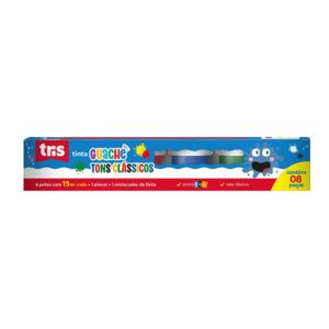 Tinta Guache em Pote – 15ml – Caixa C/6 Cores – Tris