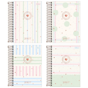 Agenda Espiral Diária 12,9x18,7 cm Soho 2027 - Tilibra