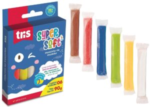 Massa de modelar Tris super soft 6 cores