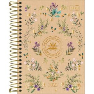 Agenda Espiral Diária 12,9x18,7cm Naturalis 2027 - Tilibra