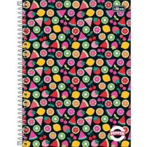 Caderno Espiral Capa Dura Universitário 1 Matéria Pepper Feminino 80 Folhas - Tilibra