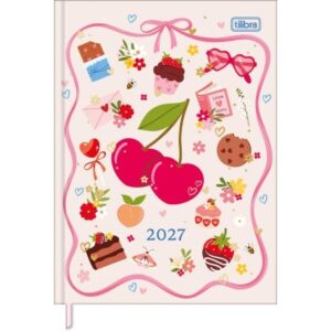 Agenda Costurada Diária 12,3 x 16,6 cm Charme 2027 - Tilibra