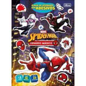 Álbum de Atividades com Adesivos Cenário Mágico Spider-Man - Tilibra