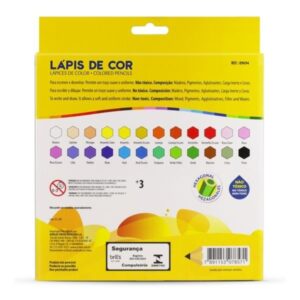 Lápis de Cor 24 Cores- Acrilex
