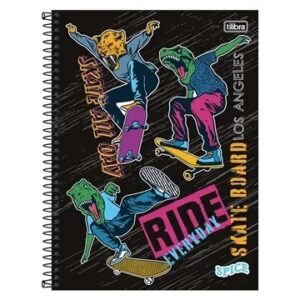 Caderno Espiral Capa Dura Universitário 1 Matéria Hit Masculino 80 Folhas