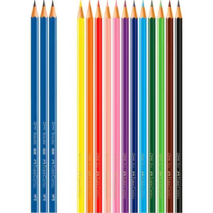 Lápis de Cor Sextavado 12 Cores + 3 Lápis Grafite - Faber-Castell