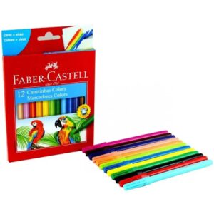 Canetinha Colors 12 Cores - Faber-Castell