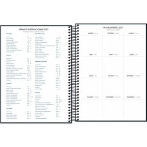 Agenda Executiva Espiral Diária 20 x 27,5 cm Napoli 2027 - Tilibra