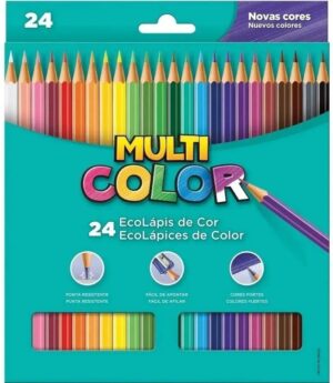 Lápis de cor 24 Cores - MultiColor