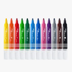 Hidrocor Tamanho Super Jumbo Mega Hidro Color 12 Cores – Tris