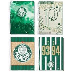 Caderno Universitário Palmeiras 10 Matérias 160 Folhas- Credeal