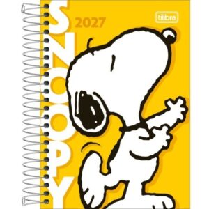 Agenda Espiral Diária 12,9x18,7 cm Snoopy 2027 - Tilibra